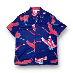 H&M | L.O.GG. Flamingo Short Sleeve Button Shirt | Size: Medium
